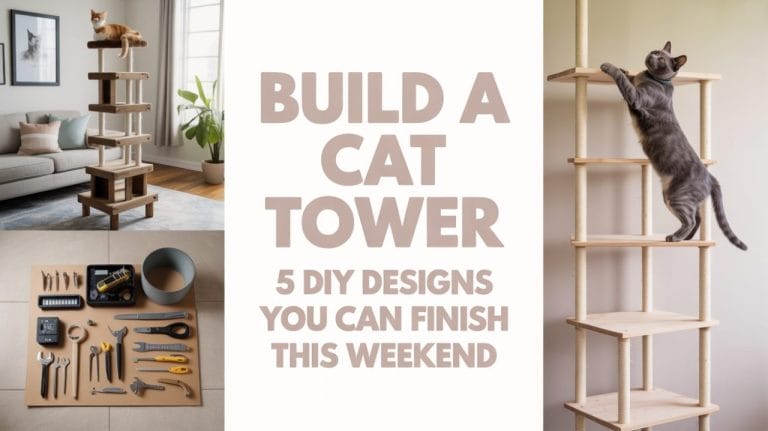 5 DIY Cat Towers You Can Actually Build This Weekend