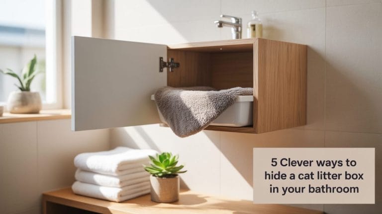 5 Clever Ways to Hide a Cat Litter Box in Your Bathroom
