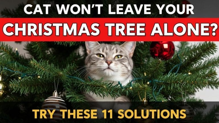 How to Stop Cats from Climbing Christmas Trees